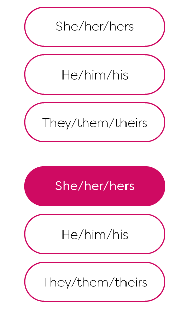 Yumi gender selector